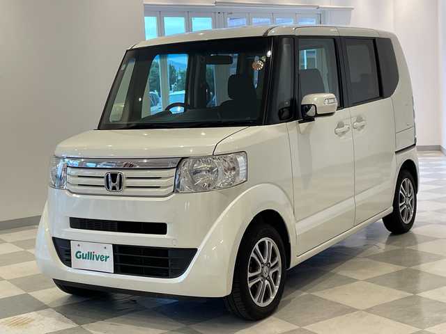 ホンダ Ｎ ＢＯＸ G Lパッケージ 福井県 2014(平26)年 7.1万km プレミアムホワイトパール パイオニア7インチHDDナビ/フルセグTV/ETC/ドライブレコーダー/両側パワースライドドア/純正14インチアルミホイール/ABS/横滑り防止装置/プッシュスタート/スマートキー/ベンチシート/社外フロアマット