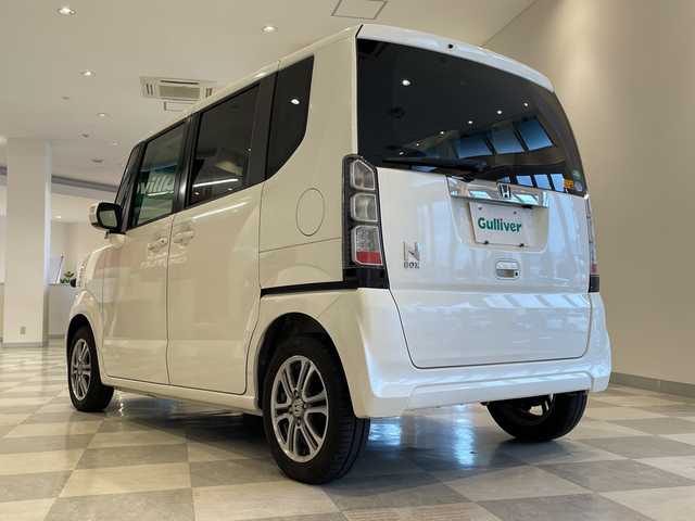 ホンダ Ｎ ＢＯＸ G Lパッケージ 福井県 2014(平26)年 7.1万km プレミアムホワイトパール パイオニア7インチHDDナビ/フルセグTV/ETC/ドライブレコーダー/両側パワースライドドア/純正14インチアルミホイール/ABS/横滑り防止装置/プッシュスタート/スマートキー/ベンチシート/社外フロアマット