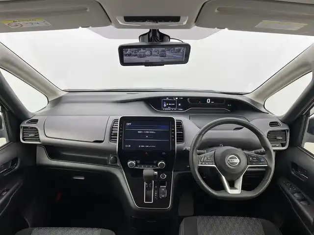 日産 セレナ ハイウェイスター V 大分県 2021(令3)年 1.2万km ダイヤモンドブラック 純正10インチナビ/ーフルセグTV/ーBluetooth/ーDISC/アラウンドビューモニター/インテリジェントルームミラー/純正フリップダウンモニター(リモコン付)/エマージェンシーブレーキ/プロパイロット/両側パワースライドドア/駐車支援/ふらつき警報/車線逸脱警報/車線逸脱防止支援/後側方車両検知警報/後側方衝突防止支援/速度標識表示/道路標識表示/純正16インチアルミホイール/純正フロアマット/ロールサンシェード/LEDヘッドライト/オートライト/レーダークルーズコントロール/プッシュスタート/スマートキー/保証書/取扱説明書