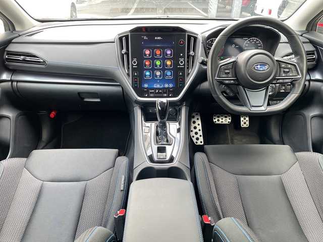 スバル レヴォーグ 1．8GT－H EX 広島県 2021(令3)年 5.4万km クリスタルホワイトP 禁煙車/アイサイトセーフティプラス/純正11インチディスプレイナビ/【Bluetooth/USB/AUX/フルセグTV/AppleCarplay】/全席シートヒーター/運転席・助手席パワーシート/メモリーシート/電動リアゲート/デジタルインナーミラー/ETC/ドライブレコーダー/アイサイト/・プリクラッシュブレーキアシスト/・レーンキープアシスト/・全車速追従機能付きクルーズコントロール/フロント・バック・サイドカメラ/電動パーキングブレーキ/コーナーセンサー/ステアリングスイッチ/革巻きステアリング/パドルシフト/オートライト/オートマチックハイビーム/LEDヘッドライト/フォグランプ/純正18インチアルミホイール/純正フロアマット/電動格納ウインカーミラー/スペアキー1本/プッシュスタート/スマートキー