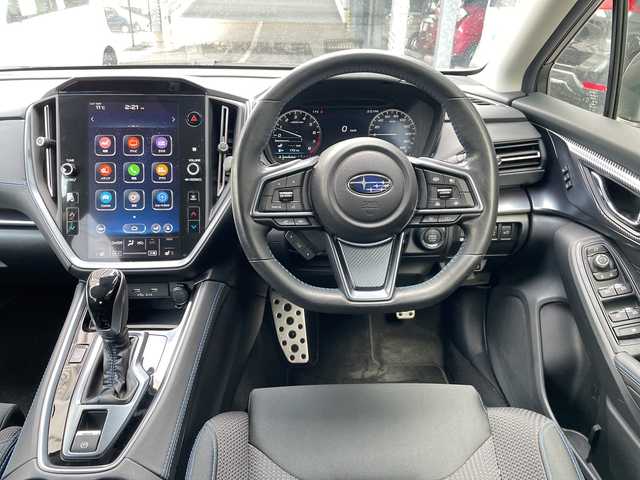 スバル レヴォーグ 1．8GT－H EX 広島県 2021(令3)年 5.4万km クリスタルホワイトP 禁煙車/アイサイトセーフティプラス/純正11インチディスプレイナビ/【Bluetooth/USB/AUX/フルセグTV/AppleCarplay】/全席シートヒーター/運転席・助手席パワーシート/メモリーシート/電動リアゲート/デジタルインナーミラー/ETC/ドライブレコーダー/アイサイト/・プリクラッシュブレーキアシスト/・レーンキープアシスト/・全車速追従機能付きクルーズコントロール/フロント・バック・サイドカメラ/電動パーキングブレーキ/コーナーセンサー/ステアリングスイッチ/革巻きステアリング/パドルシフト/オートライト/オートマチックハイビーム/LEDヘッドライト/フォグランプ/純正18インチアルミホイール/純正フロアマット/電動格納ウインカーミラー/スペアキー1本/プッシュスタート/スマートキー