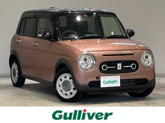 スズキ ラパン ＬＣ X 宮城県 2022(令4)年 2.9万km テラコッタピンクメタリック/アーバンブラウン 2トーン 車線逸脱警報装置/クリアランスソナー/横滑り防止装置/衝突軽減システム/KENWOODオーディオ/・Bluetooth/CD/USB/・ETC/アイドリングストップ/革巻きステアリング/・ステアリングスイッチ/シートヒーター（運転席/助手席）/プッシュスタート/・スマートキー/純正フロアマット/純正アルミホイール 14インチ/ドアバイザー