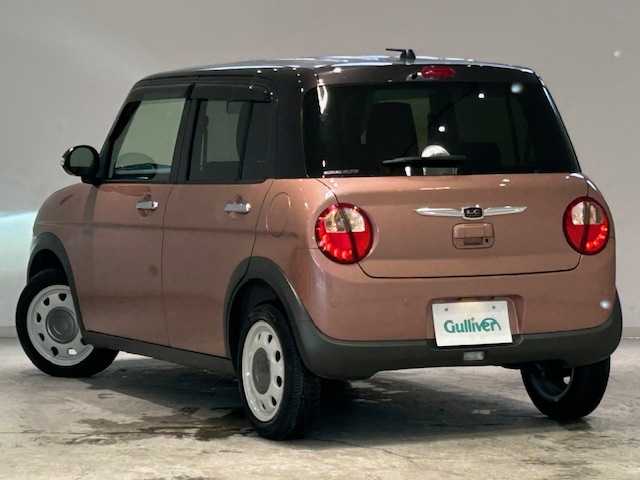 スズキ ラパン ＬＣ X 宮城県 2022(令4)年 2.9万km テラコッタピンクメタリック/アーバンブラウン 2トーン 車線逸脱警報装置/クリアランスソナー/横滑り防止装置/衝突軽減システム/KENWOODオーディオ/・Bluetooth/CD/USB/・ETC/アイドリングストップ/革巻きステアリング/・ステアリングスイッチ/シートヒーター（運転席/助手席）/プッシュスタート/・スマートキー/純正フロアマット/純正アルミホイール 14インチ/ドアバイザー