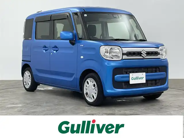 スズキ スペーシア HYBRID X 大分県 2019(平31)年 3.9万km ブリスクブルーM 衝突被害軽減ブレーキ/社外ナビTV/（AVN138MW/CD/FMAM/ワンセグTV)/社外ドライブレコーダー/社外ETC/純正セキュリティアラーム/純正フロアマット/両側電動スライドドア/レーンディパーチャーアラート/クリアランスソナー/オートエアコン/リアプライバシーガラス/スマートキー/プッシュエンジンスタート/スペアキー/新車時保証書/取扱い説明書