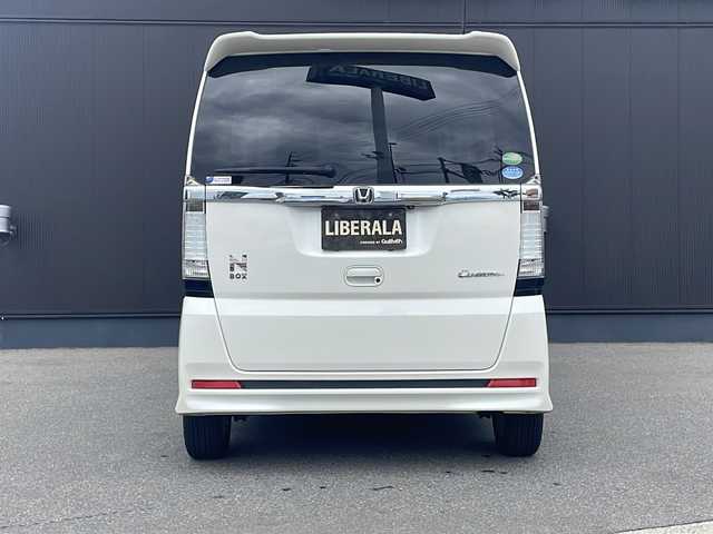 ホンダ Ｎ ＢＯＸ カスタム G SSパッケージ 愛知県 2014(平26)年 4.9万km プレミアムホワイトパール ・純正ナビ(CD/DVD/BT/FM/AM)　/・TV/・両側パワースライドドア/・ETC/・バックカメラ/・CTBA/・純正アルミホイール　/・社外AW付冬タイヤ車載　/・キセノンヘッドライト　/・フォグランプ　/・純正フロアマット