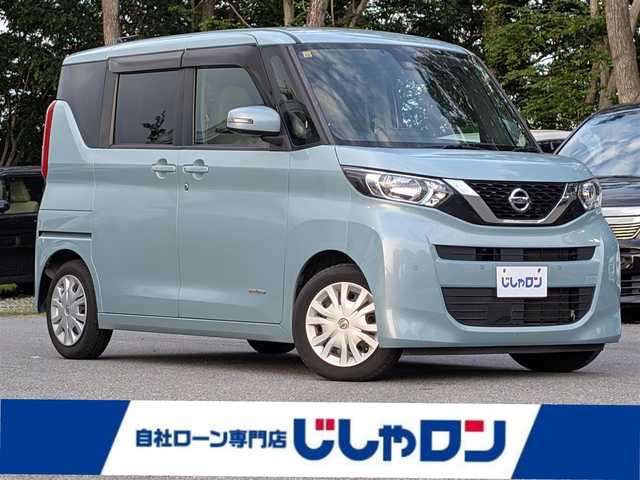 日産 ルークス X 栃木県 2020(令2)年 10.2万km ソーダブルーM (株)IDOMが運営する【じしゃロン宇都宮店】の自社ローン対象車両になります。こちらは現金またはオートローンご利用時の価格です。自社ローンご希望の方は別途その旨お申付け下さい。/純正ナビ(ワンセグTV/CD／DVD)/全方位カメラ/衝突被害軽減システム/片側パワースライドドア/横滑り防止装置/ETC/アイドリングストップ/オートライト/プッシュスタート/スマートキー/純正フロアマット/スペアキー/ベンチシート/エマージェンシーブレーキ