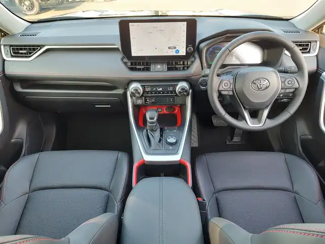 トヨタ ＲＡＶ４ HV アドベンチャー オフロードPKGⅡ 東京都 2025(令7)年 0.1千km アティチュードブラックマイカ 登録済未使用車/純正10.5インチディスプレイオーディオ/パノラミックビューモニター/ビルトインETC2.0/デジタルインナーミラー/シートヒーター/ベンチレーションシート/ステアリングヒーター/パワーバックドア/コーナーセンサー/Toyota　Safety　Sense/・プリクラッシュセーフティ/・レーントレーシングアシスト/・レーダークルーズコントロール/・オートマチックハイビーム/・ブラインドスポットモニター