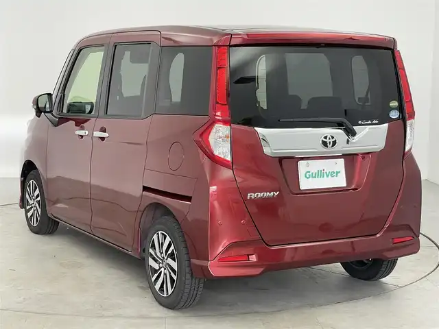トヨタ ルーミー カスタムG 長崎県 2019(平31)年 4.4万km ファイアークォーツレッドM 純正7インチナビ/フルセグTV/バックカメラ/Bluetooth/トヨタセーフティセンス/衝突被害軽減システム/横滑り防止装置/クルーズコントロール/コーナーセンサー/レーンキープアシスト/オートライト/オートマチックハイビーム/LEDヘッドライト/LEDフォグランプ/両側パワースライドドア/シートヒーター/ドライブレコーダー/ETC/純正AW/純正フロアマット/プッシュスタート/スマートキー