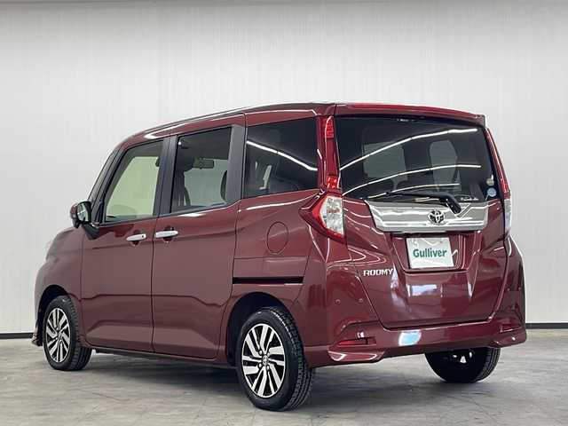 トヨタ ルーミー カスタムG 長崎県 2019(平31)年 4.4万km ファイアークォーツレッドM 純正7インチナビ/（フルセグ/CD/DVD/Bluetooth）/バックカメラ/トヨタセーフティセンス/・衝突被害軽減システム/・横滑り防止装置/・クルーズコントロール/・クリアランスソナー/両側パワースライドドア/純正14インチAW/オートライト/オートマチックハイビーム/LEDヘッドライト/LEDフォグランプ/シートヒーター/ドライブレコーダー/ETC/純正フロアマット/プッシュスタート/スマートキー