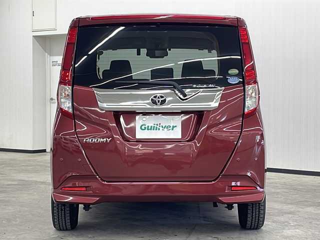 トヨタ ルーミー カスタムG 長崎県 2019(平31)年 4.4万km ファイアークォーツレッドM 純正7インチナビ/（フルセグ/CD/DVD/Bluetooth）/バックカメラ/トヨタセーフティセンス/・衝突被害軽減システム/・横滑り防止装置/・クルーズコントロール/・クリアランスソナー/両側パワースライドドア/純正14インチAW/オートライト/オートマチックハイビーム/LEDヘッドライト/LEDフォグランプ/シートヒーター/ドライブレコーダー/ETC/純正フロアマット/プッシュスタート/スマートキー