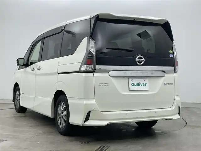 日産 セレナ e－パワー ハイウェイスター V 岡山県 2018(平30)年 8.2万km ブリリアントホワイトパール 純正9インチナビ/型番:MM517D-L/（CD/DVD/TV/BT/USB)/フリップダウンモニター/全方位カメラ/プロパイロット/パーキングアシスト/両側パワースライドドア/シートヒーター/デジタルインナミラー/オートライト/ステアリングリモコン/ETC/純正フロアマット/純正ドアバイザー