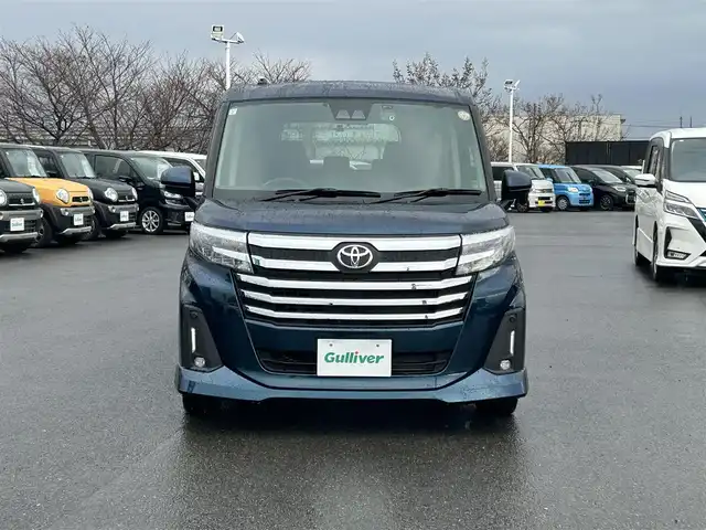 トヨタ ルーミー カスタムG－T 山形県 2021(令3)年 3.1万km レーザーブルークリスタルシャイン ワンオーナー車/衝突軽減ブレーキ/両側パワースライドドア/純正ナビ/　【CD DVD SD BT】/フルセグTV/バックカメラ/ステアリングスイッチ/レーダークルーズコントロール/ETC/ドライブレコーダー/アイドリングストップ/横滑り防止装置/LEDライト/フォグランプ/ウィンカーミラー/純正15インチアルミホイール/保証書、取説あり/スペアキーあり