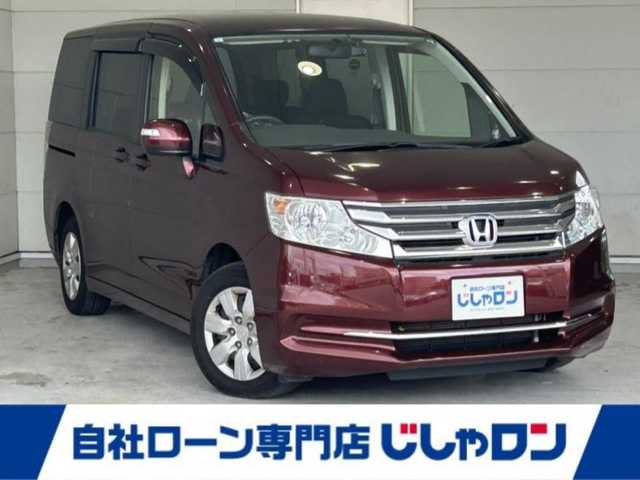 ホンダ ステップワゴン G Eセレクション 沖縄県 2013(平25)年 5.3万km ワイン (株)IDOMが運営する【じしゃロンコザ店】の自社ローン専用車両になりますこちらは現金またはオートローンご利用時の価格です。自社ローンご希望の方は別途その旨お申付け下さい/純正ナビ　/ＴＶ　/バックカメラ　/ＥＴＣ　/両側パワースライドドア　/アイドリングストップ　/スマートキー　/純正フロアマット　/ドライブレコーダー