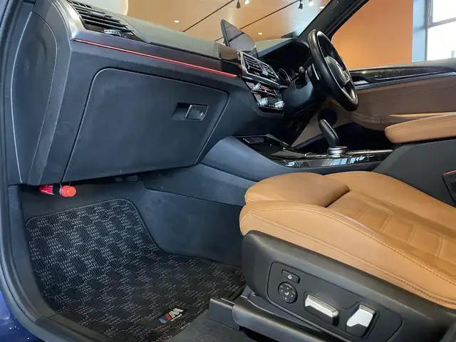 ＢＭＷ Ｘ３ xDrive20d Mスポーツ 道央・札幌 2019(令1)年 4.9万km ファイトニックブルー メタリックペイント/ハイラインパッケージ/　・ヴァーネスカレザーシート/　・ランバーサポート/　・リヤシートヒーティング/　・ポプラグレーファインウッドインテリアトリム/アンビエントライト/ヘッドアップディスプレイ/ドライビングアシストプラス/パーキングアシストプラス/純正HDDナビ/フルセグTV/USB/Bluetooth/360°カメラ/PDC/HiFiスピーカー/ワイヤレスチャージング/アダプティブLEDヘッドライト/パワーテールゲート