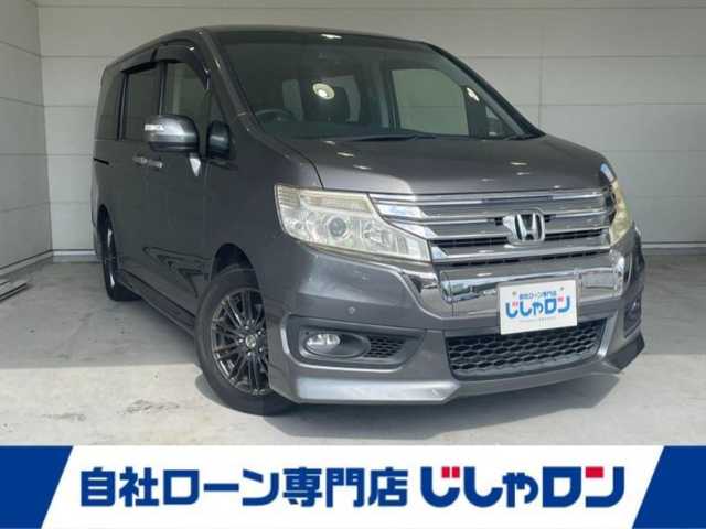 ホンダ ステップワゴン スパーダ Z インターナビセレ 沖縄県 2012(平24)年 7.4万km ポリッシュドメタルメタリック (株)IDOMが運営する【じしゃロンコザ店】の自社ローン専用車両になりますこちらは現金またはオートローンご利用時の価格です。自社ローンご希望の方は別途その旨お申付け下さい/純正ナビ　/TV　/バックカメラ　/ETC　/CD/DVD再生　/両側パワースライドドア　/アイドリングストップ　/コーナーセンサー　/クルーズコントロール　/スマートキー　/オートライト　/純正フロアマット