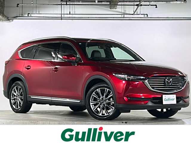 マツダ ＣＸ－８ XD Lパッケージ 広島県 2019(平31)年 4.8万km ソウルレッドクリスタルM SBS/SCBS/レーンキープアシスト/交通標識認識/ドライバーアテンションアラート/BSM/HUD/コーナーセンサー/マツダコネクトナビ/・フルセグ/CD/DVD/Bluetooth/USB/AUX/360°ビューモニター/革巻きステアリング/ステアリングヒーター/ステアリングスイッチ/LEDヘッドライト/スマートキー/プッシュスタート/スペアキー/シートヒーター/ベンチレーション/パワーシート/シートメモリー/純正ドライブレコーダー/ETC/電動パーキングブレーキ/オートホールド/ルーフレール/パワーリフトゲート/純正19インチアルミホイール/W+サイド+カーテンエアバック