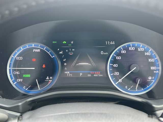 トヨタ クラウン ハイブリッド RS アドバンス Four 広島県 2021(令3)年 4.9万km ブラック 禁煙車/後期型/4WD/純正12型ナビ/バックカメラ/フルセグTV/CD/DVD/USB/トヨタセーフティセンス/レーダークルーズコントロール/レーンキープアシスト/オートハイビーム/BSM/ヘッドアップディスプレイ/合皮シート/前席シートヒーター/前席ベンチレーション/前席パワーシート/ハンドルヒーター/パドルシフト/電動パーキングアシスト/ビルトインETC2.0/社外前後ドライブレコーダー/純正フロアマット/オートライト/LEDヘッドライト/フォグランプ