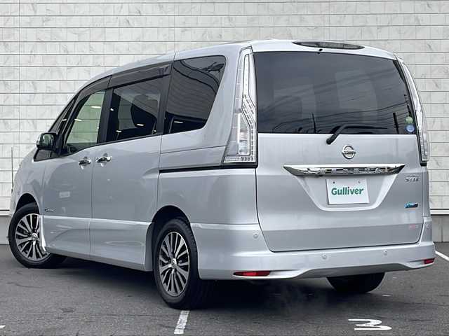 日産 セレナ ハイウェイS S HV Aセーフ 長野県 2014(平26)年 7.2万km ブリリアントシルバー ・純正8インチSDナビゲーション/CD DVD フルセグTV Bluetooth/・全方位カメラ/・ETC/・レーンキープアシスト/・コーナーセンサー/・クルーズコントロール/・両側パワースライドドア/・アイドリングストップ/・横滑り防止装置/・純正16インチアルミホイール/・HIDヘッドライト/・オートライト/・フォグライト/・ウィンカーミラー/・電動格納ミラー/・フロアマット/・スマートキー/・エンジンプッシュスタート