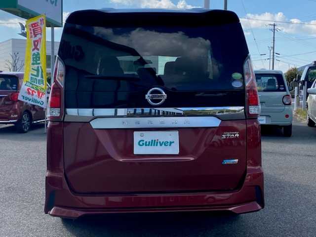 日産 セレナ ハイウェイスター Vセレクション 兵庫県 2017(平29)年 8.2万km マルーンレッド 2トーン 純正ナビ（AM/FM/BT/DVD/AUX)/・フルセグTV/衝突軽減ブレーキ/パーキングアシスト/アイドリングストップ/両側パワースライドドア/横滑り防止/クルーズコントロール/純正マット/フリップダウンモニター/ドライブレコーダー/ビルトインETC/ECOモード