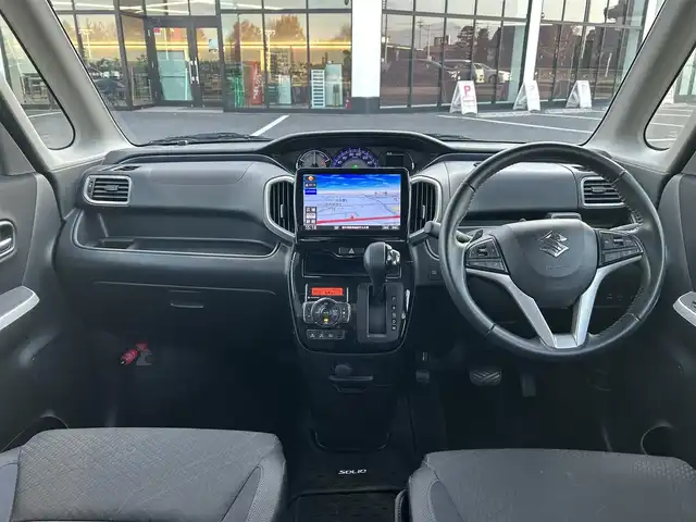 スズキ ソリオ バンディット HV SV 栃木県 2019(平31)年 6.5万km スーパーブラックパール スズキセーフティサポート/社外9インチフローティングナビ/フルセグTV/DVD/CD/Bluetooth/ETC/前席シートヒーター/片側パワースライドドア/パドルシフト/クルーズコントロール/スマートキー×2/プッシュEgスタート/ステアリングリモコン/LEDオートライト/LEDフォグランプ/純正15インチAW/横滑り防止装置/取説