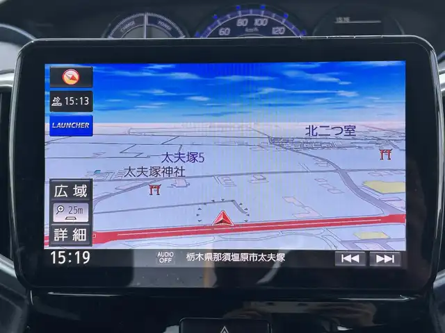 スズキ ソリオ バンディット HV SV 栃木県 2019(平31)年 6.5万km スーパーブラックパール スズキセーフティサポート/社外9インチフローティングナビ/フルセグTV/DVD/CD/Bluetooth/ETC/前席シートヒーター/片側パワースライドドア/パドルシフト/クルーズコントロール/スマートキー×2/プッシュEgスタート/ステアリングリモコン/LEDオートライト/LEDフォグランプ/純正15インチAW/横滑り防止装置/取説