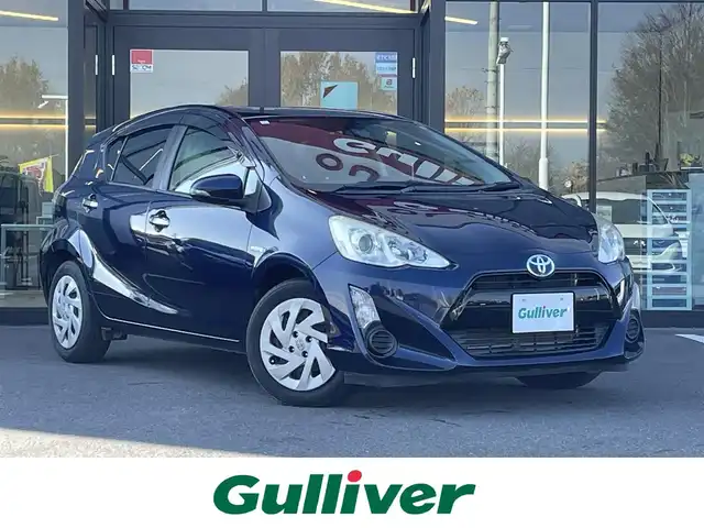 トヨタ アクア S スタイルブラック 栃木県 2017(平29)年 5.4万km ダークブルーマイカ トヨタセーフティセンスC/・プリクラッシュセフティシステム/・レーンディパーチャーアラート/・オートマチックハイビーム/純正メモリナビ/フルセグTV/DVD/Bluetooth/HDMI/MSV/バックカメラ/ETC/前後ドライブレコーダー/スマートキー/プッシュEgスタート/LEDヘッドライト/オートライト/純正フロアマット/純正ラゲッジトレイ/スペアキー/取説