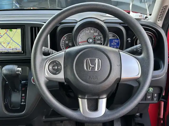 ホンダ Ｎ ＯＮＥ G ローダウン 栃木県 2015(平27)年 5万km ミラノレッド ECLIPSE社外ナビ/フルセグTV/CD/DVD/Bluetooth/SD/バックカメラ/ビルトインETC/ステアリングリモコン/AAC/ドアバイザー/純正フロアマット/純正14インチAW/スマートキー/プッシュEgスタート/横滑り防止装置/保証書/取説