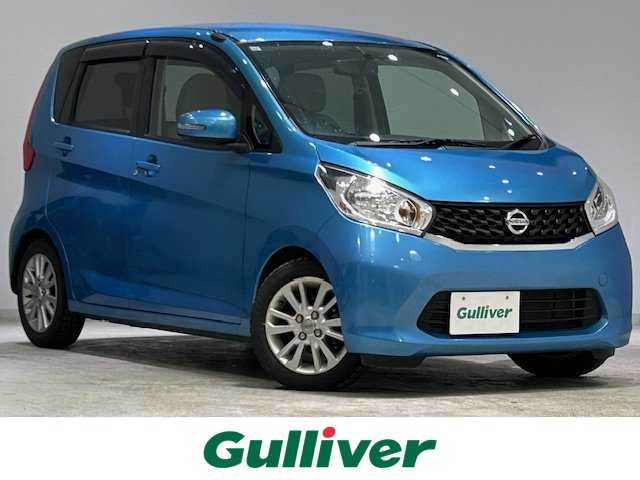 日産 デイズ X 宮城県 2013(平25)年 5.7万km シリカグリーン 純正電子チューナーラジオ/・CD/AUX/FM/AM/全方位カメラ（ミラー型）/アイドリングストップ/プッシュスタート/・スマートキー/純正アルミホイール/純正フロアマット/ドアバイザー/電動格納ミラー/アンチロックブレーキシステム