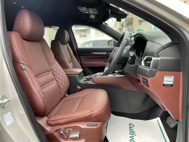 マツダ ＣＸ－８ XD エクスクルーシブモード 埼玉県 2021(令3)年 1.5万km プラチナクォーツメタリック 茶革シート/シートヒーター＆エアシート/純正ナビTV/BOSEサウンド/360度カメラ/パワーバックドア/クリアランスソナー/BSM/レーダークルーズコントロール/衝突軽減ブレーキ/純正１９インチAW/LEDヘッドライト/プッシュスタート/スマートキー/走行１５０８７キロ/保証書付整備手帳/取扱説明書