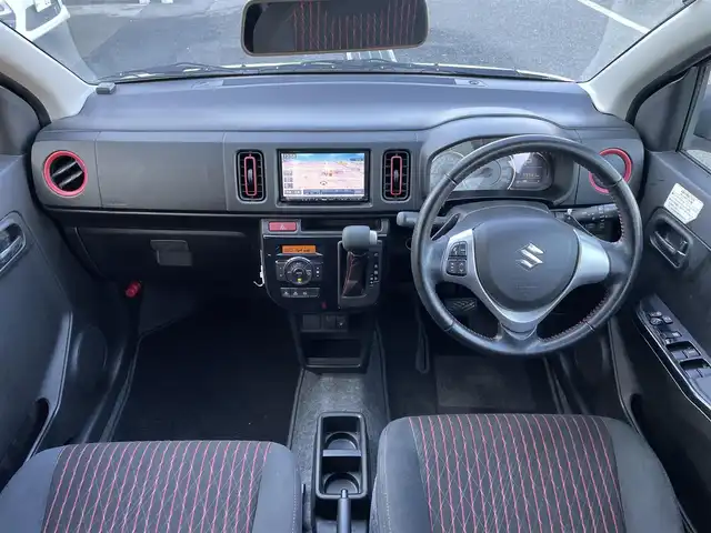 スズキ アルト ターボRS 東京都 2015(平27)年 4.6万km パールホワイト オートギヤシフト車/社外ナビ（NX715）/AM/FM/CD/DVD/SD/USB/Bluetooth/フルセグTV/パドルシフト/シートヒーター/アイドリングストップ/ETC/プッシュスタート/スマートキー/純正15インチAW/保証書/取扱説明書