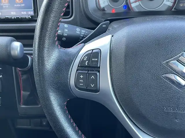 スズキ アルト ターボRS 東京都 2015(平27)年 4.6万km パールホワイト オートギヤシフト車/社外ナビ（NX715）/AM/FM/CD/DVD/SD/USB/Bluetooth/フルセグTV/パドルシフト/シートヒーター/アイドリングストップ/ETC/プッシュスタート/スマートキー/純正15インチAW/保証書/取扱説明書