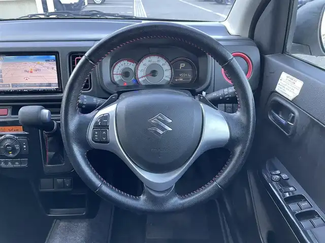 スズキ アルト ターボRS 東京都 2015(平27)年 4.6万km パールホワイト オートギヤシフト車/社外ナビ（NX715）/AM/FM/CD/DVD/SD/USB/Bluetooth/フルセグTV/パドルシフト/シートヒーター/アイドリングストップ/ETC/プッシュスタート/スマートキー/純正15インチAW/保証書/取扱説明書