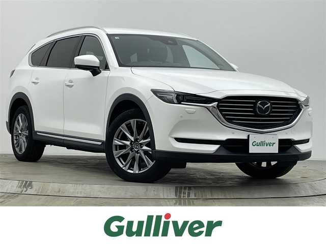 マツダ ＣＸ－８ XD プロアクティブ Sパッケージ 宮城県 2020(令2)年 2.8万km スノーフレイクホワイトパールマイカ 4WD/純正ナビ/全周囲カメラ/アルパインフリップダウンモニター/ＢＯＳＥサウンド/黒革シート/パワーバックドア/フルセグＴＶ/ＣＤ／ＤＶＤプレーヤー/パワーシート/シートヒーター/アダプティブクルーズコントロール/衝突軽減ブレーキ/レーンキープアシスト/パーキングセンサー/オートハイビーム/BSM/17AW/スタッドレスタイヤセット車載