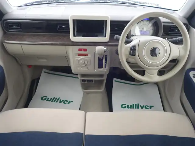 スズキ ラパン モード 山形県 2021(令3)年 2万km フォーンベージュメタリック/ホワイト2トーンルーフ デュアルセンサーブレーキサポート/HIDオートライト/シートヒーター/コーナーセンサー/アイドリングストップ/ステアリングスイッチ/電動格納ミラー/純正フロアマット/AAC/スマートキー