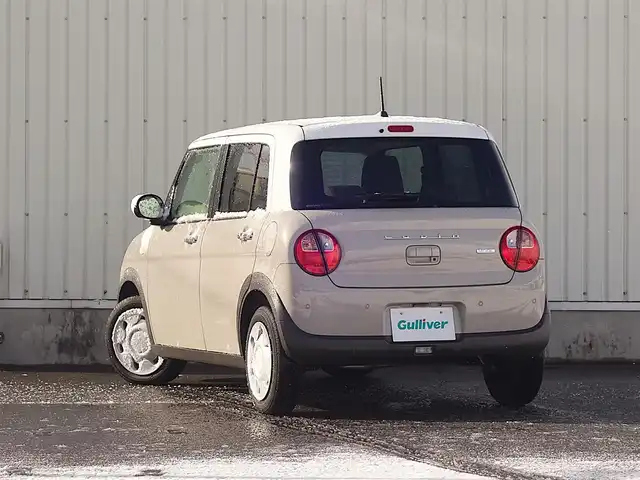 スズキ ラパン モード 山形県 2021(令3)年 2万km フォーンベージュメタリック/ホワイト2トーンルーフ デュアルセンサーブレーキサポート/HIDオートライト/シートヒーター/コーナーセンサー/アイドリングストップ/ステアリングスイッチ/電動格納ミラー/純正フロアマット/AAC/スマートキー