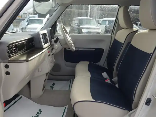 スズキ ラパン モード 山形県 2021(令3)年 2万km フォーンベージュメタリック/ホワイト2トーンルーフ デュアルセンサーブレーキサポート/HIDオートライト/シートヒーター/コーナーセンサー/アイドリングストップ/ステアリングスイッチ/電動格納ミラー/純正フロアマット/AAC/スマートキー