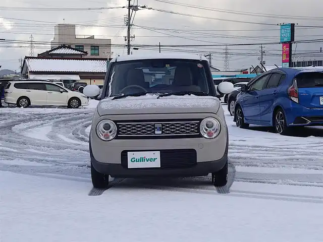 スズキ ラパン モード 山形県 2021(令3)年 2万km フォーンベージュメタリック/ホワイト2トーンルーフ デュアルセンサーブレーキサポート/HIDオートライト/シートヒーター/コーナーセンサー/アイドリングストップ/ステアリングスイッチ/電動格納ミラー/純正フロアマット/AAC/スマートキー