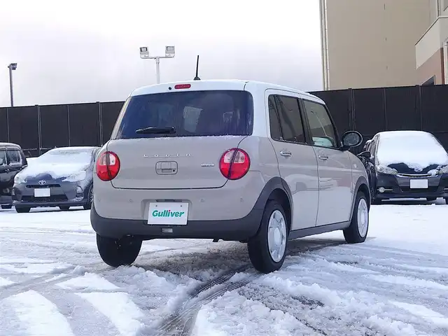 スズキ ラパン モード 山形県 2021(令3)年 2万km フォーンベージュメタリック/ホワイト2トーンルーフ デュアルセンサーブレーキサポート/HIDオートライト/シートヒーター/コーナーセンサー/アイドリングストップ/ステアリングスイッチ/電動格納ミラー/純正フロアマット/AAC/スマートキー