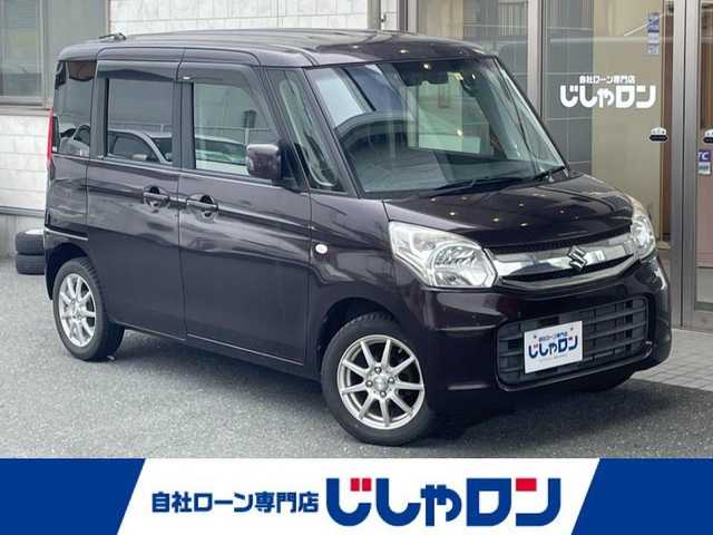スズキ スペーシア G リミテッド 愛知県 2016(平28)年 6万km ムーンライトバイオレットPM (株)IDOMが運営する【じしゃロン豊川店】の自社ローン専用車両になります。こちらは現金またはオートローンご利用時の価格です。自社ローンご希望の方は別途その旨お申付け下さい/ 社外メモリナビ/　◯ CD再生機能/　◯ BT対応/　◯ フルセグTV/ バックカメラ/ 左パワースライドドア/ プッシュスタート/ ステアリングスイッチ/ ドライブレコーダー/ ドアバイザー/ 電動格納ミラー/ フロアマット