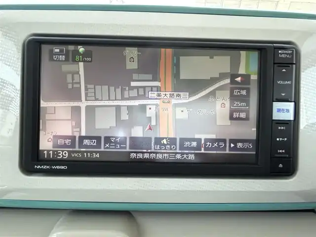ダイハツ ムーヴ キャンバス X メイクアップ リミテッド SAⅢ 奈良県 2019(令1)年 1.7万km パールホワイトⅢ/ファインミントメタリック 2トーン 純正ナビ(フルセグ/DVD再生/Bluetooth) 衝突軽減 両側パワースライドドア 360カメラ ETC オートハイビーム アイドリングストップ スマートキー Pスタート ドラレコ 電格ミラー
