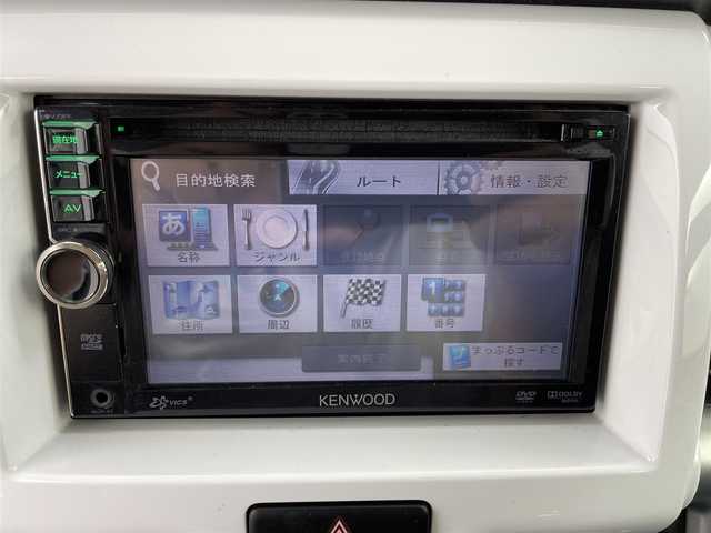 スズキ ハスラー G ターボ 愛知県 2015(平27)年 9.9万km クリスタルホワイトパール/ブラック2トーン 禁煙車/ケンウッド製6.1V型彩速メモリナビ/　　・CD/DVD/ワンセグ/AUX/プッシュスタート/バックカメラ/ETC/ベンチシート/シートヒーター/フルフラットシート/衝突軽減システム/横滑り防止機能/IC付ターボ/パワーステアリング/パワーウィンドウ/盗難防止機能/スマートキー