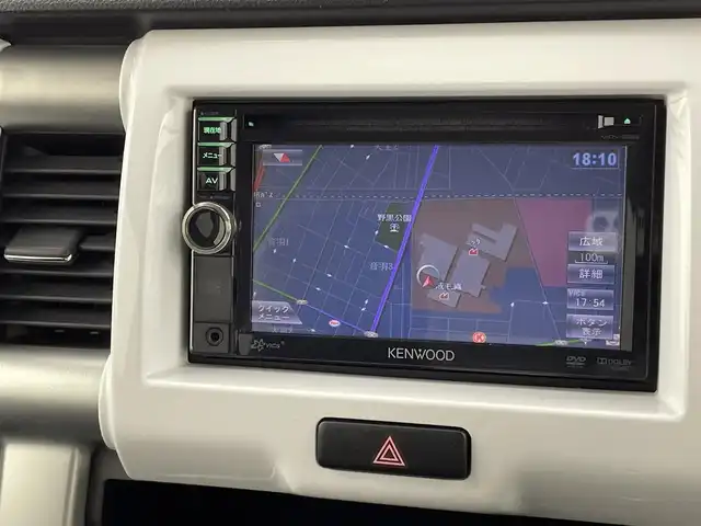 スズキ ハスラー G ターボ 愛知県 2015(平27)年 9.9万km クリスタルホワイトパール/ブラック2トーン 禁煙車/ケンウッド製6.1V型彩速メモリナビ/　　・CD/DVD/ワンセグ/AUX/プッシュスタート/バックカメラ/ETC/ベンチシート/シートヒーター/フルフラットシート/衝突軽減システム/横滑り防止機能/IC付ターボ/パワーステアリング/パワーウィンドウ/盗難防止機能/スマートキー