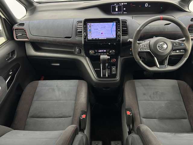 日産 セレナ ニスモ 宮城県 2019(平31)年 3.9万km ブリリアントホワイトパール ワンオーナー/インテリジェントパーキングアシスト/プロパイロット/エマージェンシーブレーキ/車線逸脱警報/アダプティブヘッドライト/アラウンドビューモニター/デジタルインナーミラー/ハンズフリーオートスライドドア/両側パワースライドドア/純正9型ナビ/・BT.CD.DVD.SD/フルセグTV/ステアリングスイッチ/アルカンターラステアリング/ETC/LEDヘッドライト/ニスモエアロ/純正17inAW/プッシュスタート/スマートキー×2/アイドリングストップ/電動パーキングブレーキ/純正フロアマット/ロールサンシェード/シートバックテーブル