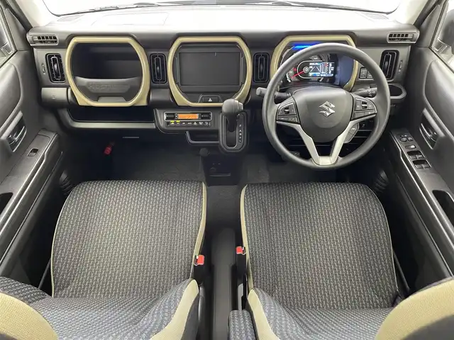 スズキ ハスラー HYBRID G 滋賀県 2025(令7)年 0.1万km未満 クールカーキPM 届出済未使用車/シートヒーター/ＬＥＤライト/スズキセーフティサポート/・デュアルカメラブレーキサポート/・誤発進抑制機能/・車線逸脱抑制機能/・車線逸脱警報機能/・ふらつき警報機能/・先行車発進お知らせ機能/・アダプティブクルーズコントロール/・ハイビームアシスト/・標識認識機能/・後退時ブレーキサポート/・後方誤発進抑制機能/ステアリングスイッチ/コーナーセンサー/純正フロアマット