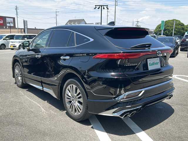 トヨタ ハリアー ハイブリッド Z レザーパッケージ 岐阜県 2020(令2)年 7.3万km ブラック 登録時72518km/純正SDナビ/フルセグテレビ/モデリスタエアロ/レザーシート/バックモニター/電動リアゲート/LEDヘッドライト/パワーシート運転席/シートヒーター前席/エアーシート前席/ETC2.0/Bluetooth/レーダークルーズコントロール/電動リアゲート/MTつきAT/純正19アルミホイール/ウィンカーミラー/アイドリングストップ/プッシュスタート