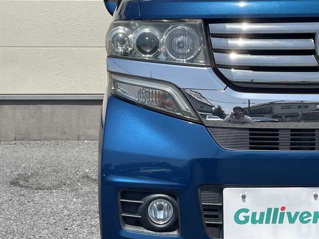 ホンダ Ｎ ＢＯＸ カスタム G Lパッケージ 茨城県 2012(平24)年 7.3万km プレミアムダイナミックブルーパール ワンオーナー/社外ナビ/フルセグテレビ/Bluetooth/ドラレコ前後/両側パワスラ/パワーステアリング/パワーウィンドウ/フロアマット純正/LEDヘッドライト/オートライト/盗難防止装置/横滑り防止装置/スペアキー/ETC