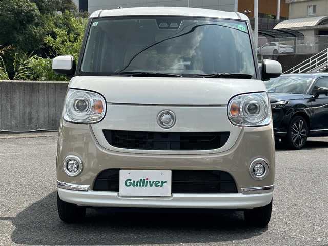 ダイハツ ムーヴ キャンバス G メイクアップ SA Ⅲ 長崎県 2017(平29)年 5.9万km パールホワイトⅢ/ナチュラルベージュマイカメタリック 2トーン 社外HDDナビ(AM/FM/BT/DVD/CDフルセグTV)/プッシュスタート/取扱説明書/ecoIDLE/スマートキー/ETC/バックカメラ/前方ドラレコ/純正フロアマット/両側パワスラ/純正14インチアルミホイール/ABS/VSC・TRC/イモビライザー機能/オートライト/純正LEDヘッドライト/SRSダブル・サイドエアバッグ/スマートアシストIII/ISOFIX
