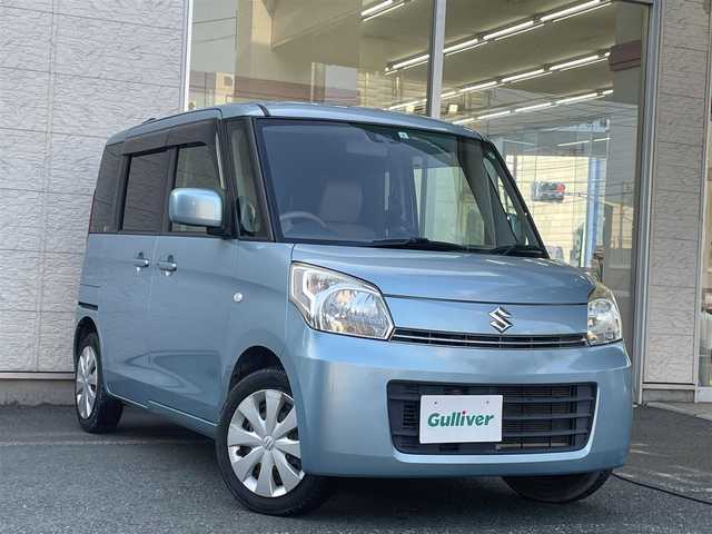 スズキ スペーシア X 埼玉県 2015(平27)年 7.9万km フィズブルーパールメタリック /ワンオーナー//レーダーブレーキサポート//片側パワースライドドア//ETC//スマートキー×2//アイドリングSTOP//Wエアバッグ＆ABS//横滑り防止装置//レザー調シートカバー//スモークフィルム//ドアバイザー//新車時保証書//取扱説明書