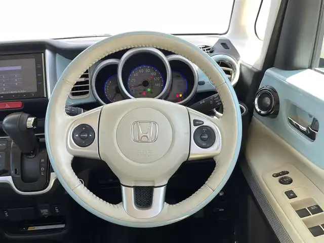 ホンダ Ｎ ＢＯＸ スラッシュ X 福島県 2015(平27)年 8.7万km サーフブルー (株)IDOMが運営する【じしゃロンいわき店】の自社ローン専用車両になります。こちらは現金またはオートローンご利用時の価格です。自社ローンご希望の方は別途その旨お申付け下さい/登録時走行距離86870km/ギャザーズ純正ナビゲーション/プッシュスタート/スマートキー/エンジンスターター/シートヒーター/ステアリングヒーター/バックカメラ/クルーズコントロール/サイドバイザー/フロアマット