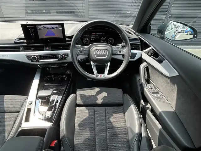 アウディ Ａ４ 45TFSIクワトロ Sライン 茨城県 2021(令3)年 2.2万km 紺Ｍ マトリクスＬＥＤ　/アウディプレセンス　/ＡＣＣ　/レーンアシスト　/サイドアシスト　/Ｂカメラ　/パーキングセンサー　/半革　/シートヒーター　/ＰＷシート　/ナビ　/ＴＶ　/ＣａｒＰｌａｙ　/ＢＴ　/ＵＳＢ　/前後ドラレコ/ETC2.0 /禁煙車